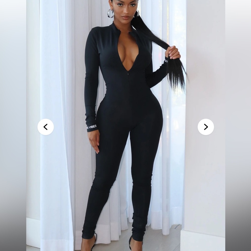 Black Long Sleeve Jumpsuit